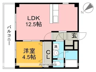 グランビュー【2階】の間取り