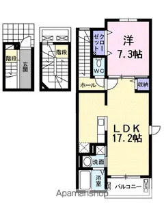 ビレッジZEN Ⅱ【3階】の間取り