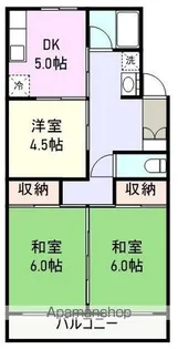 松竹ハイツ【3階】の間取り