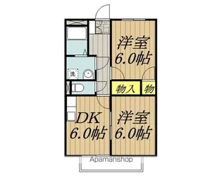 メゾンなかみちⅠ【205号室】の間取り