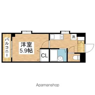 びいⅠ千種【6階】の間取り