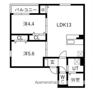 DEVELD城東町WEST【303号室】の間取り