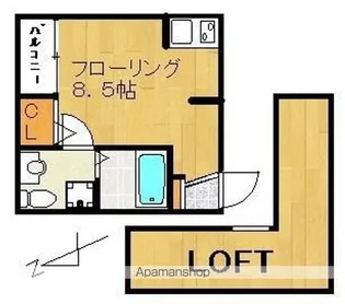 タスク麦野【1階】の間取り