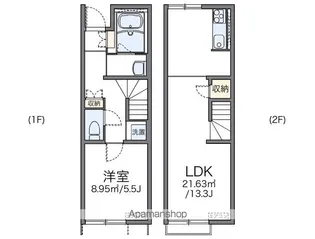 レオネクストゆず【103号室】の間取り