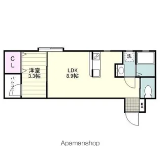 コンフォートゆき【401号室】の間取り