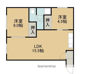 サン・グレース【206号室】の間取り