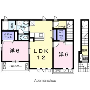 シャルムカヌキ【2階】の間取り