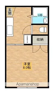 佐伯コーポ【201号室】の間取り