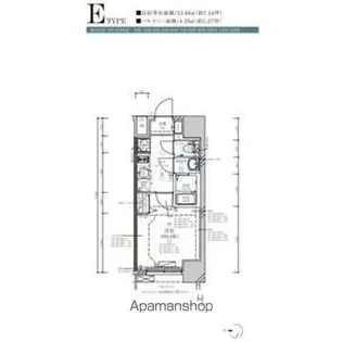 ディアレイシャス名古屋大須通【11階】の間取り