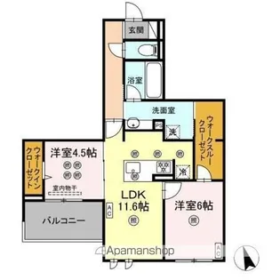 グランシャリオ【3階】の間取り