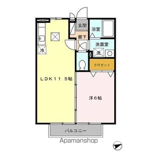 サニーコート杉本 C【1階】の間取り