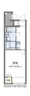 クレイノAKINA【108号室】の間取り