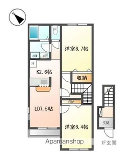 ミラドール【2階】の間取り
