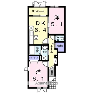 オリエントⅢ【1階】の間取り