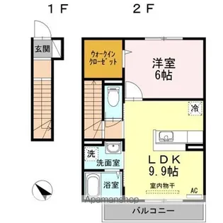 ノール プラージュ【2階】の間取り