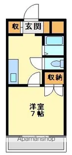ピースフル鷹子 Ⅰ【101号室】の間取り
