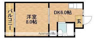 マンションシマノⅡ【202号室】の間取り