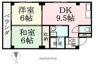 アーバン杉本【1A号室】の間取り