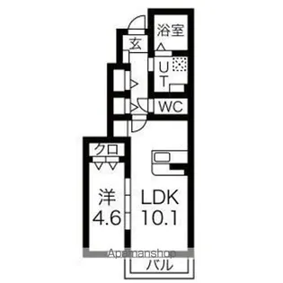ソワサントゥカンズ【1階】の間取り