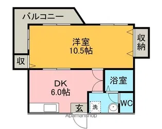 ホワイトコーポ【1階】の間取り