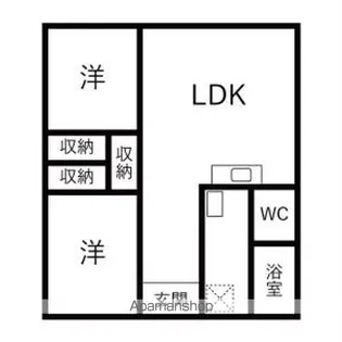 リアライズ木曽川【4階】の間取り