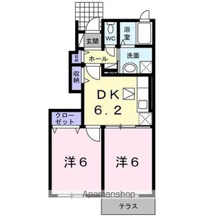 シェーン パラスト B【1階】の間取り