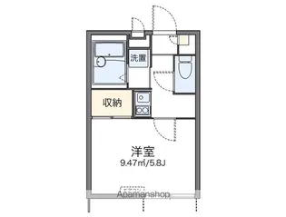 1Kの間取り画像