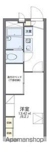 レオパレスリバーウィロウ【1階】の間取り