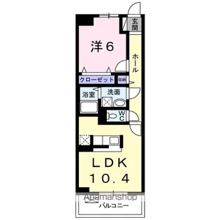 ゾーネンブルーメ・ノイン【2階】の間取り