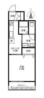 クオリア上街鷹城館【1213号室】の間取り