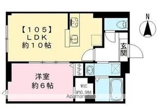 MAISON BLANCHE NAGAI【105号室号室】の間取り