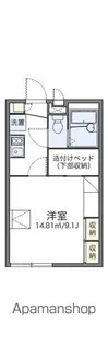 レオパレス宮代庭苑 Ⅱ【2階】の間取り