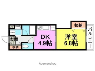 アミティ武庫之荘【204号室】の間取り