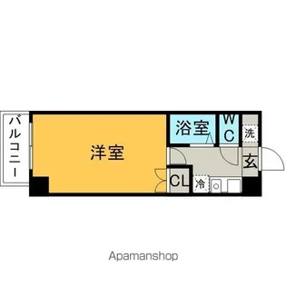 サンスカイ北天神【7階】の間取り
