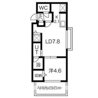 ラヴィ菊水【102号室】の間取り