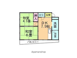 リトルシャトーⅡ【303号室】の間取り