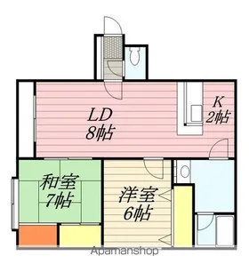 フラット佳月【3階】の間取り
