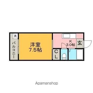 インターハイツ【101号室】の間取り