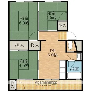 コープ泉風苑【206号室】の間取り