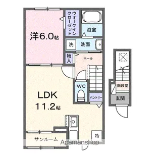 湘南シティコート【2階】の間取り