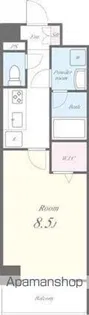 ディ・アミカル【1階】の間取り