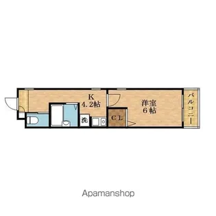 アリエスかまくら【102号室】の間取り