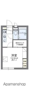 レオパレスHINOⅡ【2階】の間取り