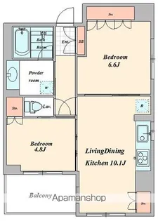 HF若松河田レジデンス【5階】の間取り