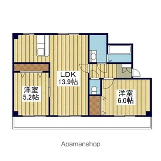 フォブールトキワⅢ【3階】の間取り