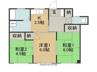 マンションフジミ【104号室】の間取り