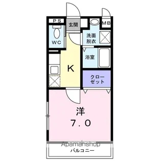 エーデルシュタイン【1階】の間取り