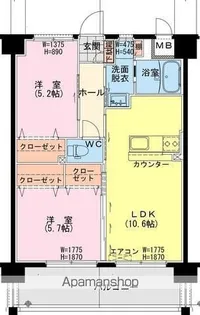 (仮称)延岡・北小路YMマンション【902号室】の間取り