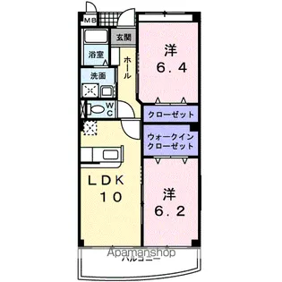 ZEPHYR ゼファー【3階】の間取り
