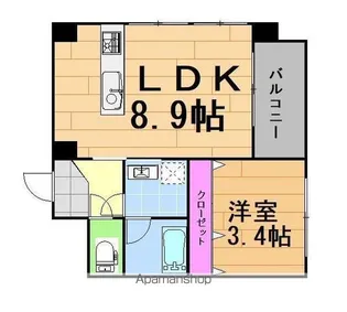 パミドール【2階】の間取り
